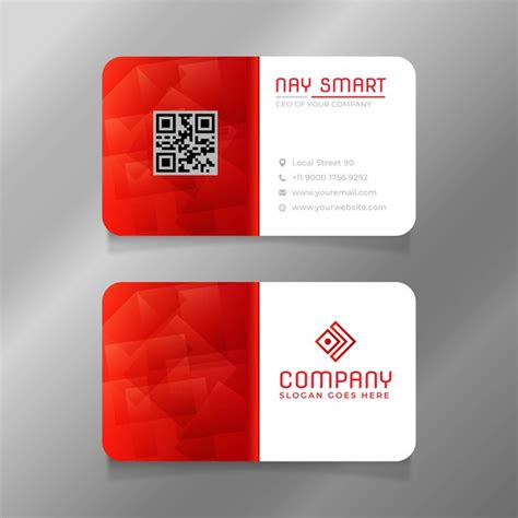 Find out whether a free trial or freemium model will work best for your unique business using our when you decide between a free trial, freemium, or demo model, you need to be extremely careful. Premium Vector | Red white business card template with qr code