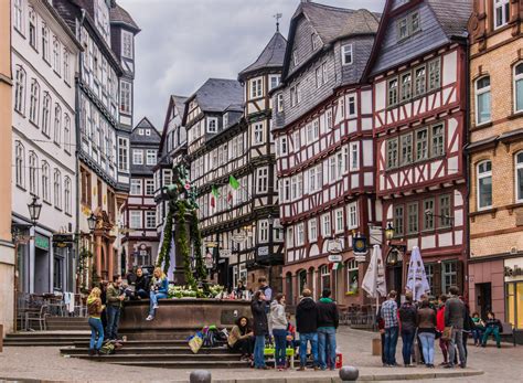 Rathausplatz - Marburg VII / Hessen Foto & Bild ...