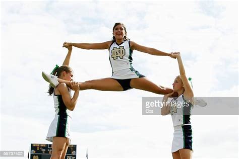 Notre Dame Cheerleaders Photos And Premium High Res Pictures Getty Images