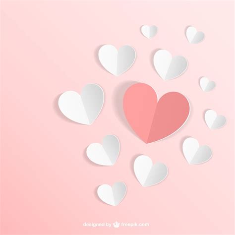 Free Paper Hearts Vector Nohatcc