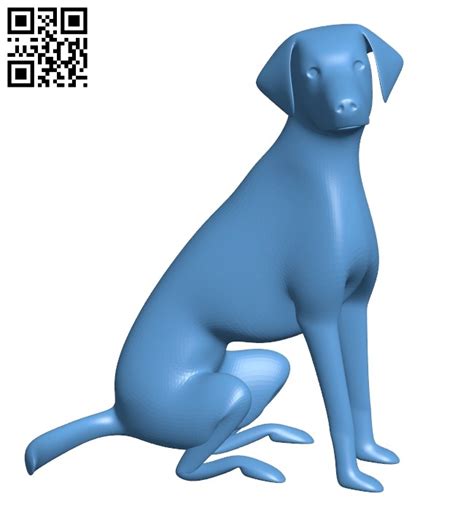 Dog Sitting B009507 File Stl Free Download 3d Model For Cnc And 3d