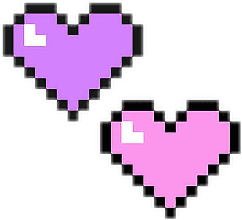 Kawaii Pixel Art Transparent Png Download Pastel Pink Heart Images