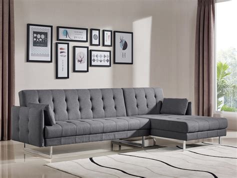 In our wide selection of fabric sofas, you can find a fit for any room. Divani Casa Lennox Modern Grey Fabric Sectional Sofa Bed - Sectionals - Living Room