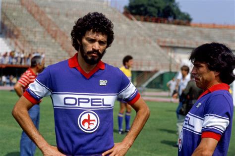 Fiorentina S Socrates And Daniel Passarella During The Start Of The 1984 85 Season Photo