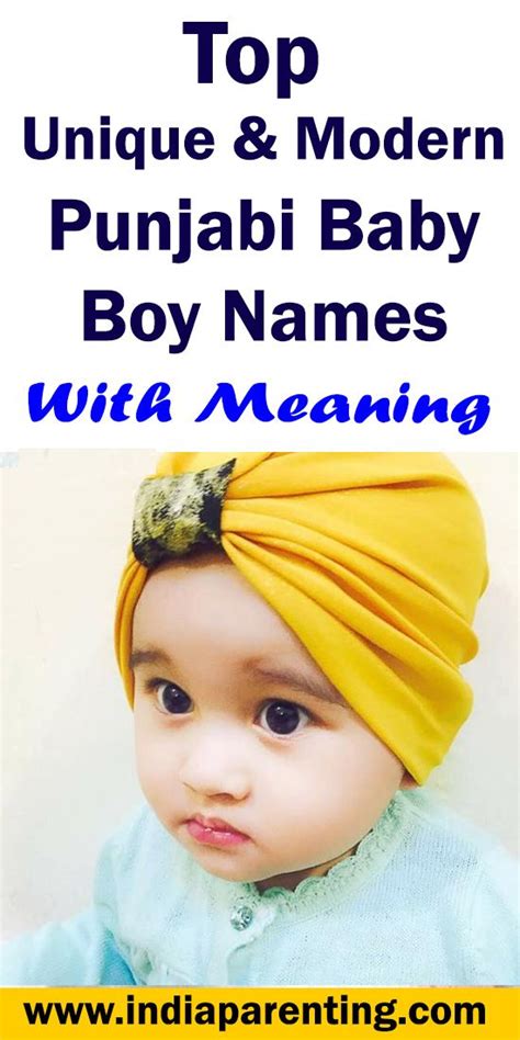 Unique & Modern Punjabi Baby Boy Names With Meanings | Baby boy names, Hindu baby names, Indian ...