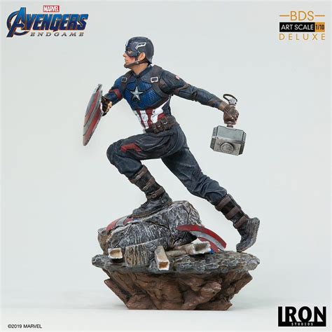Captain America Art Scale Deluxe Statue 110 Battle Diorama Series