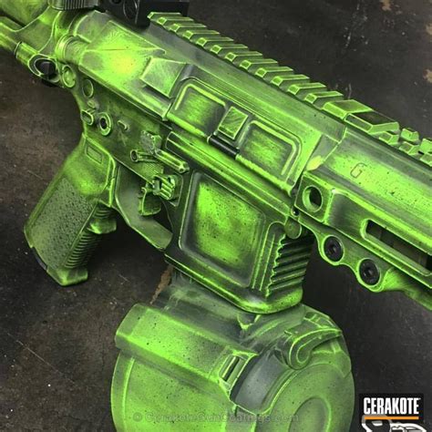 Tactical Rifle In A Custom Green Battleworn Finish By Steve Metcalf