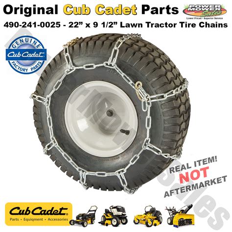 490 241 0025 Arnold Rear Tire Chains Cub Cadet Xt1 Z Force Lgt Lgtx