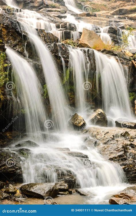 Beautiful Silky Waterfall Stock Image Image Of River 34001111