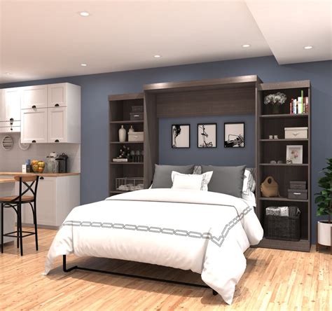 Other bed options, including futons and sofa beds, can also be good choices, but a murphy bed is the only one that hides your mattress from view and. Red Barrel Studio Jordan Queen Storage Murphy Bed ...
