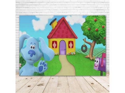 Blues Clues House Backdrop 7x5ft Vinyl Happy 1st Birthday | Etsy