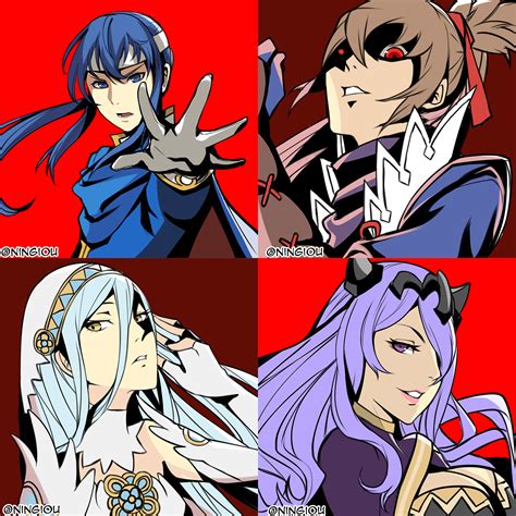 Camilla Azura Takumi And Seliph Fire Emblem And 4 More Drawn By