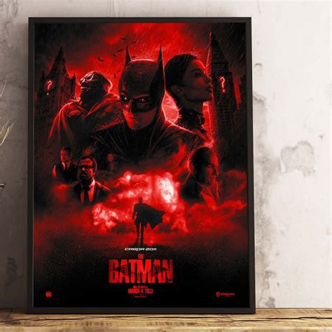 The Batman 2022 Dc Movie Poster Canvas Kaiteez