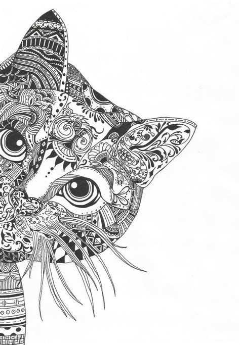 Pin By Amalina Zahari On Doodles Mandala Drawing Cat Coloring Page