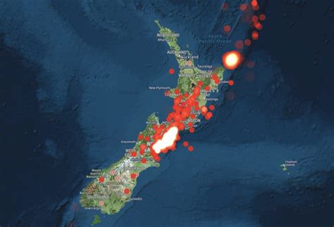 Earthquakes In New Zealand The Map Room