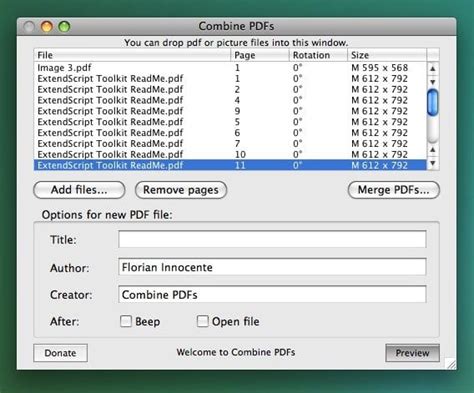 This can make converting hundreds or thousands of jpgs a laborious task. Combine PDFs for Mac - Download