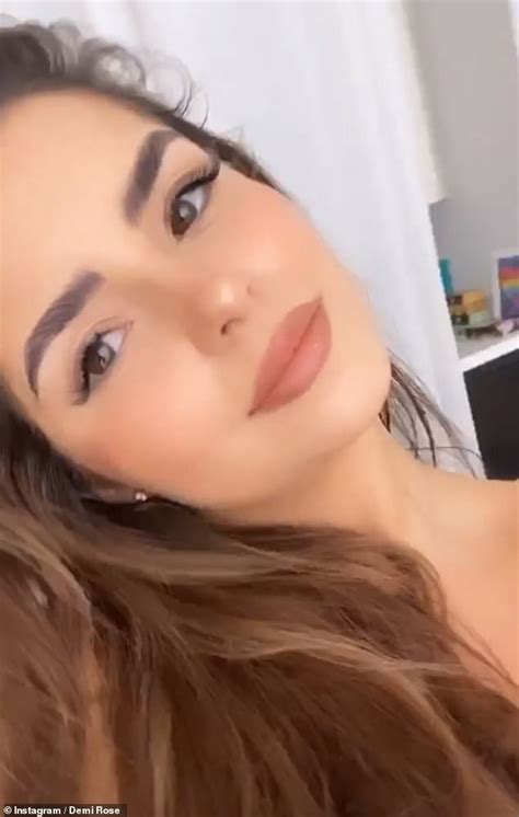 Demi Rose Flaunts Her Ample Cleavage In A Plunging White Dress For Sexy Selfie Daily Mail Online
