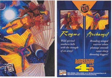 1994 Fleer Ultra X Men Rogue And Archangel Foil Insert Chase Card 4 Of 9