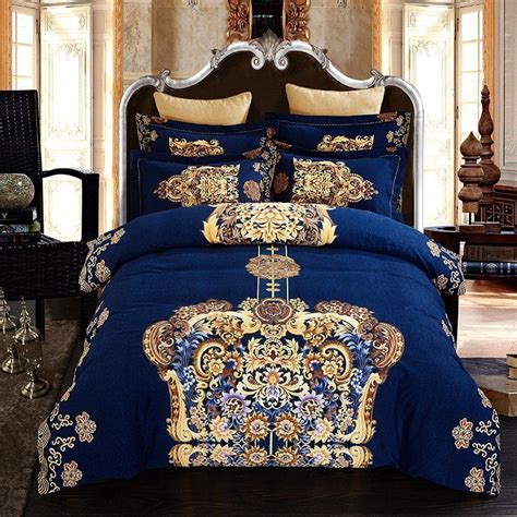 Royal Blue And Gold Indian Pattern Royal Style Noble Excellence Luxury
