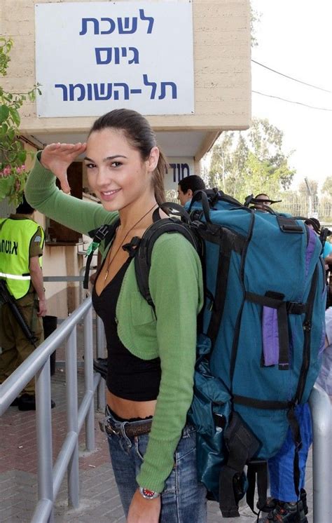 18 Year Old Gal Gadot On The First Day Of Her Army Service Irl In 2004