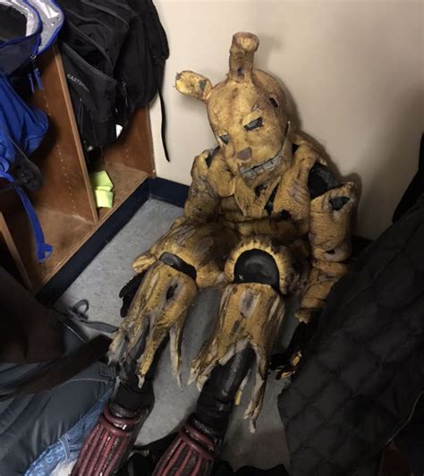 Springtrap Hiding In The Coat Room In Fnaf Costume Fnaf Cosplay My