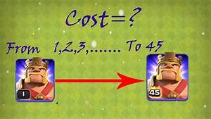 Barbarian King Upgrade Cost Dark Elixir And Gems Clash Of Clans