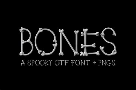 Bones Otf Font And Png Images Handwriting Fonts Creative Market