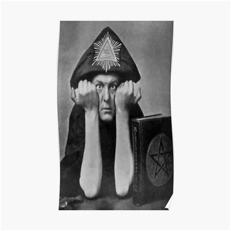 Aleister Crowley Book Poster By Purplefruit1989 Redbubble