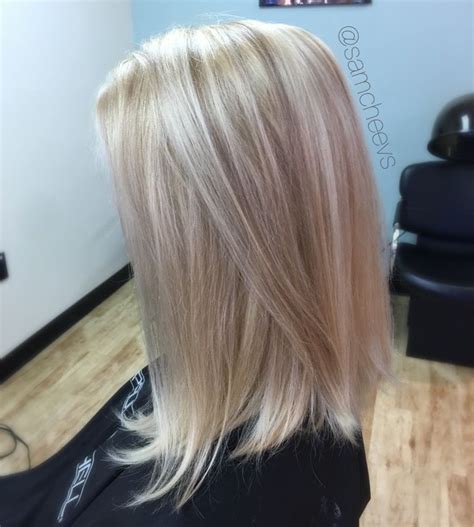 Platinum White Butter Blonde Hair Color With Dirty Blonde Warm Sandy