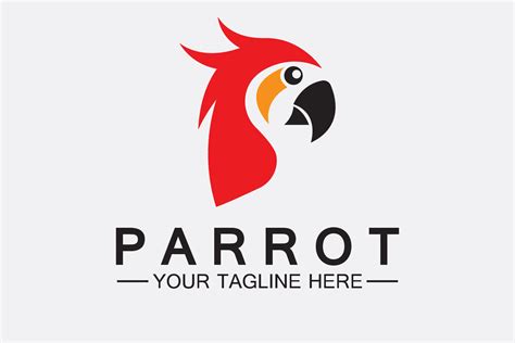 Parrot Logo Design Vector Template Graphic By Kosunar185 · Creative Fabrica