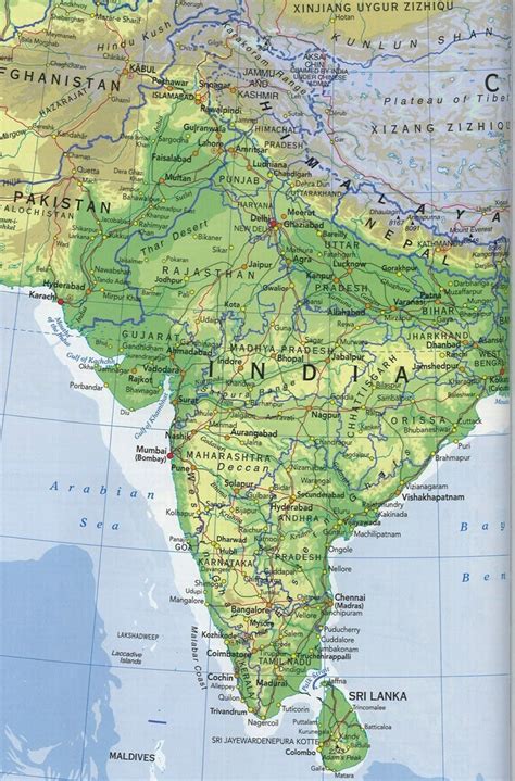 Online Maps Indian Subcontinent Map