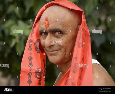 Nepali Brahman Wedding Priest And Hindu Pundit Performs A Traditional
