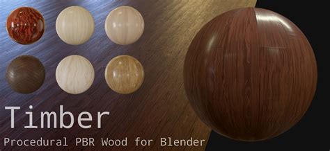 Timber A Realistic Procedural Pbr Wood Material Blendernation