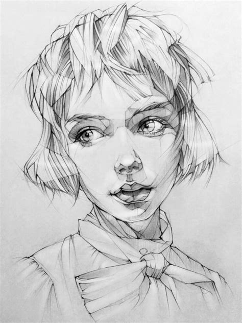 Artstation Pencil Drawing Portrait Toh Yasu藤保 119