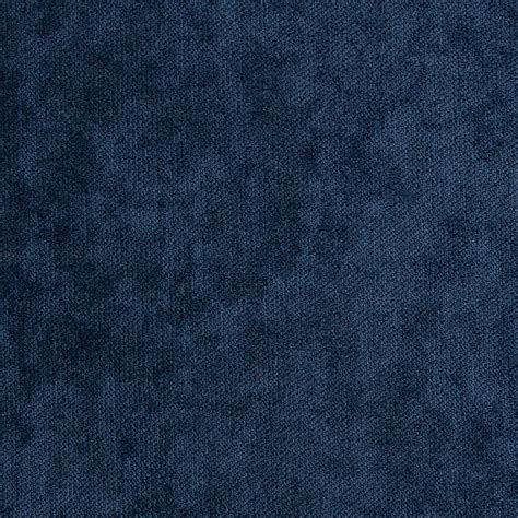 Sapphire Blue Solid Chenille Upholstery Fabric