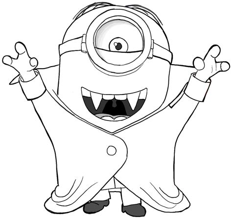 It's easy to download it or print it direct from your browser. Vampire minion coloring pages download and print for free