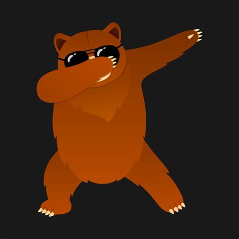 Bear With Sunglasses Dabbing Dab T Shirt Teepublic