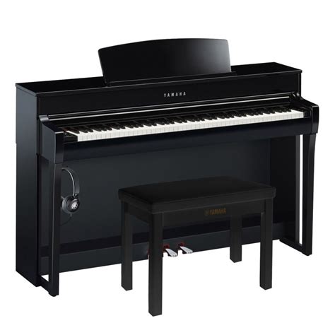 Yamaha Clp 745 Clavinova Digital Piano Essential Pack In Polished Ebony