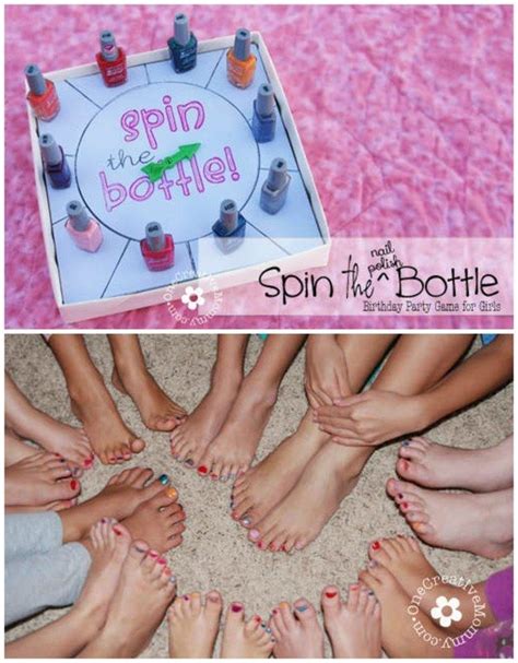 You Can Diy This Spin The Bottle Pedicure Game Too Sleepover Birthday Parties Slumber