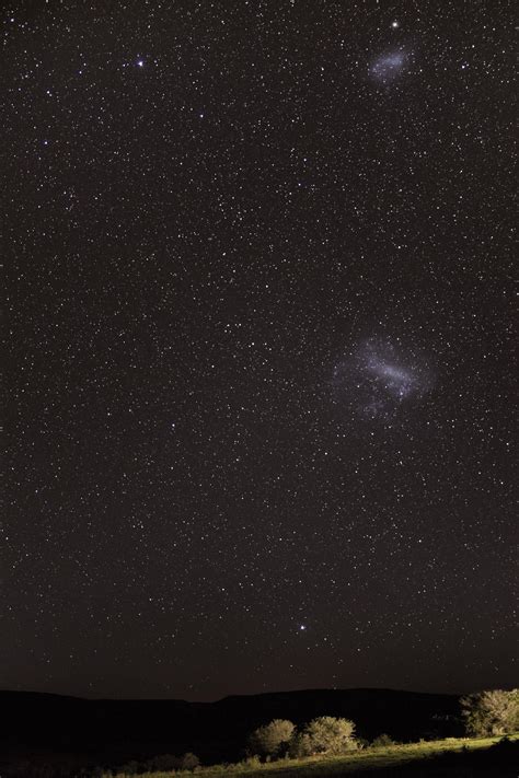 Large And Small Magellanic Cloud Over Africa Landscapeastro