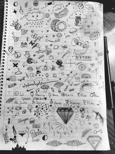 Notebook Artsy Aesthetic Doodles