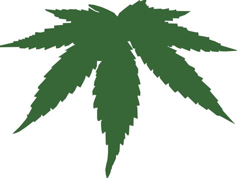 OnlineLabels Clip Art - Cannabis Leaf png image