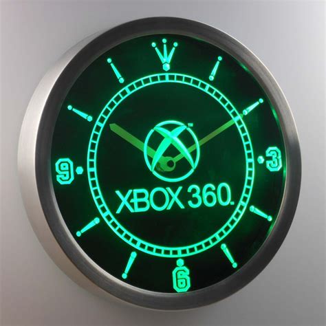 Xbox 360 Led Neon Wall Clock Safespecial