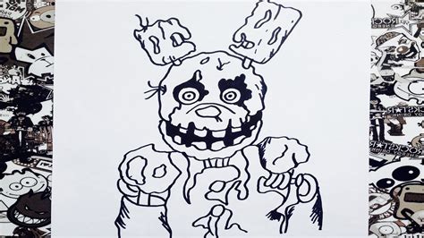 Como Dibujar A Spring Trap Five Nights At Freddys How To Draw Spring