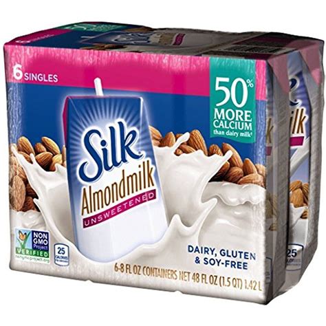 Silk Almond Milk Unsweetened Oz Count Pack Of Shelf Stable