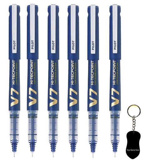 Pilot Hi Techpoint V7 Cartridge Pen 842 Blue Ink Pen Combo Of 06 Pcs