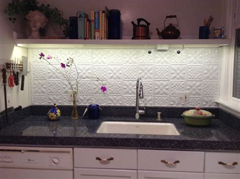 Tin ceiling tile for backsplash, title: Tin Backsplash - Decorative Ceiling Tiles, Inc. Store