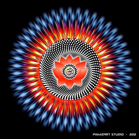 And they are so real that it’s hard to believe they aren’t real 3d objects but just drawings. Mandala 3D OM by pixwizart on DeviantArt