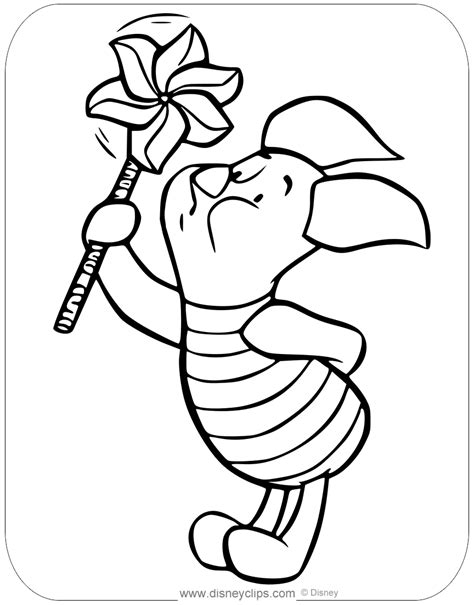 Piglet Coloring Pages | Disneyclips.com