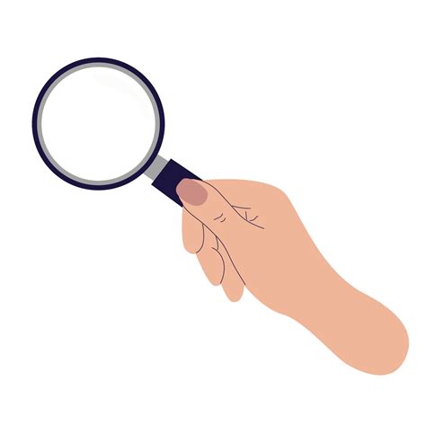 The Hand Is Holding A Magnifying Glass Single Element Of Food Safety